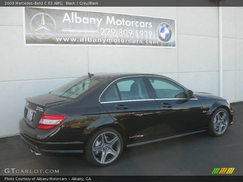 Black / Grey/Black 2009 Mercedes-Benz C 63 AMG
