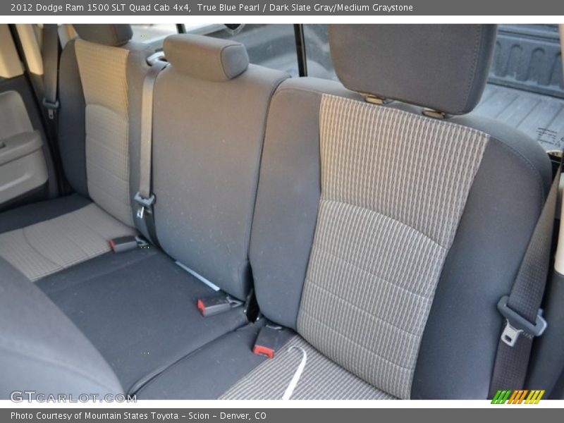 True Blue Pearl / Dark Slate Gray/Medium Graystone 2012 Dodge Ram 1500 SLT Quad Cab 4x4