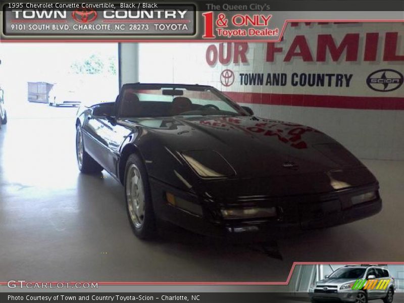 Black / Black 1995 Chevrolet Corvette Convertible