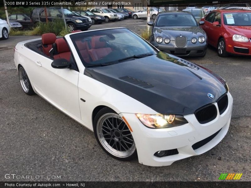 Alpine White / Coral Red/Black 2008 BMW 3 Series 335i Convertible