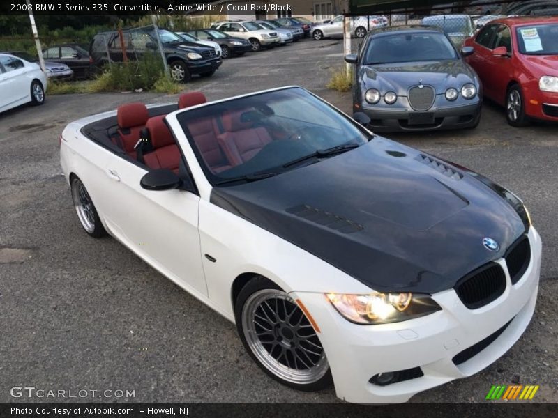 Alpine White / Coral Red/Black 2008 BMW 3 Series 335i Convertible