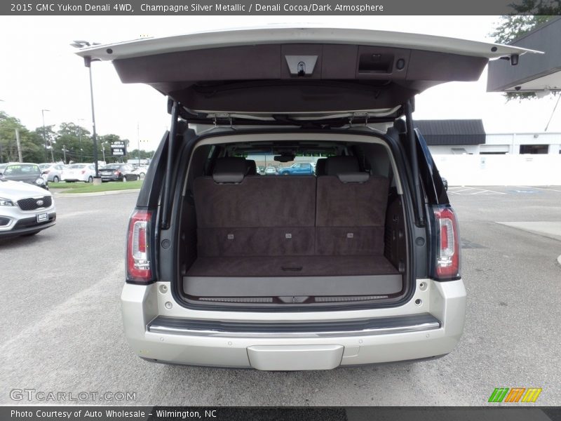 Champagne Silver Metallic / Denali Cocoa/Dark Atmosphere 2015 GMC Yukon Denali 4WD