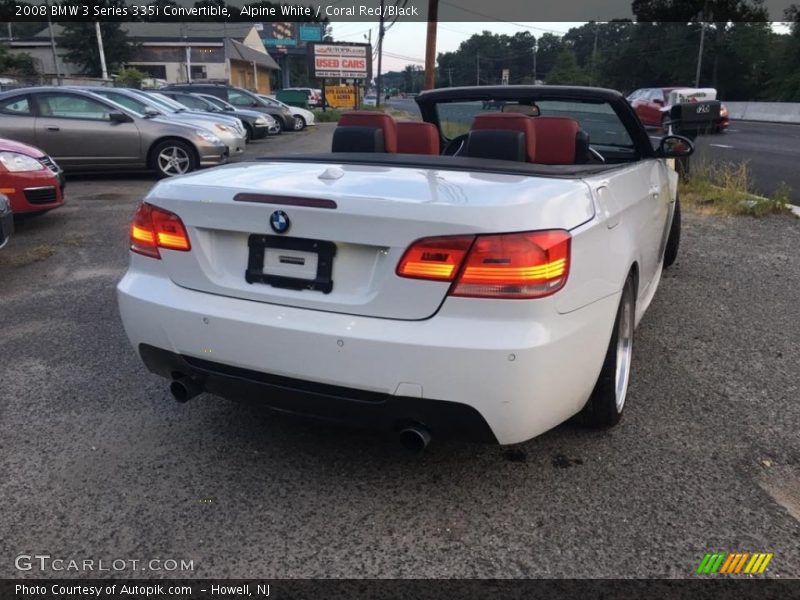 Alpine White / Coral Red/Black 2008 BMW 3 Series 335i Convertible