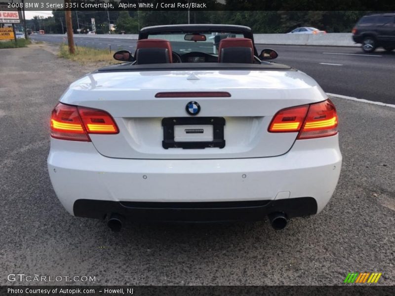 Alpine White / Coral Red/Black 2008 BMW 3 Series 335i Convertible