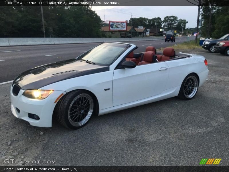 Alpine White / Coral Red/Black 2008 BMW 3 Series 335i Convertible