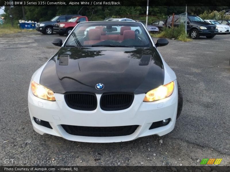 Alpine White / Coral Red/Black 2008 BMW 3 Series 335i Convertible