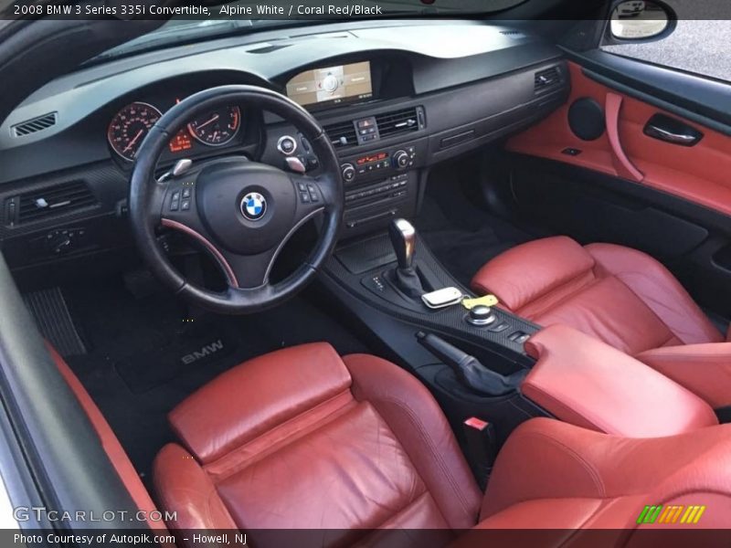 Alpine White / Coral Red/Black 2008 BMW 3 Series 335i Convertible