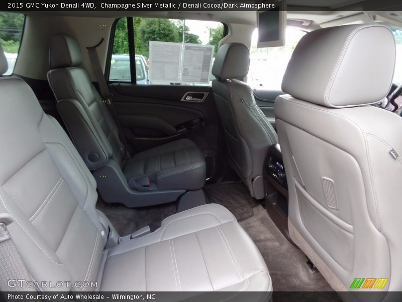 Champagne Silver Metallic / Denali Cocoa/Dark Atmosphere 2015 GMC Yukon Denali 4WD