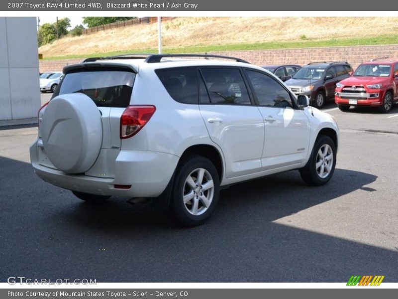 Blizzard White Pearl / Ash Gray 2007 Toyota RAV4 Limited 4WD