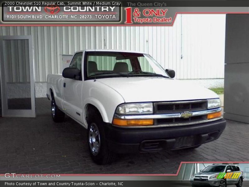 Summit White / Medium Gray 2000 Chevrolet S10 Regular Cab