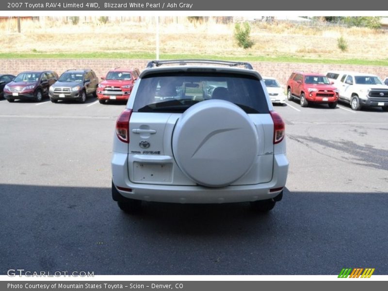 Blizzard White Pearl / Ash Gray 2007 Toyota RAV4 Limited 4WD