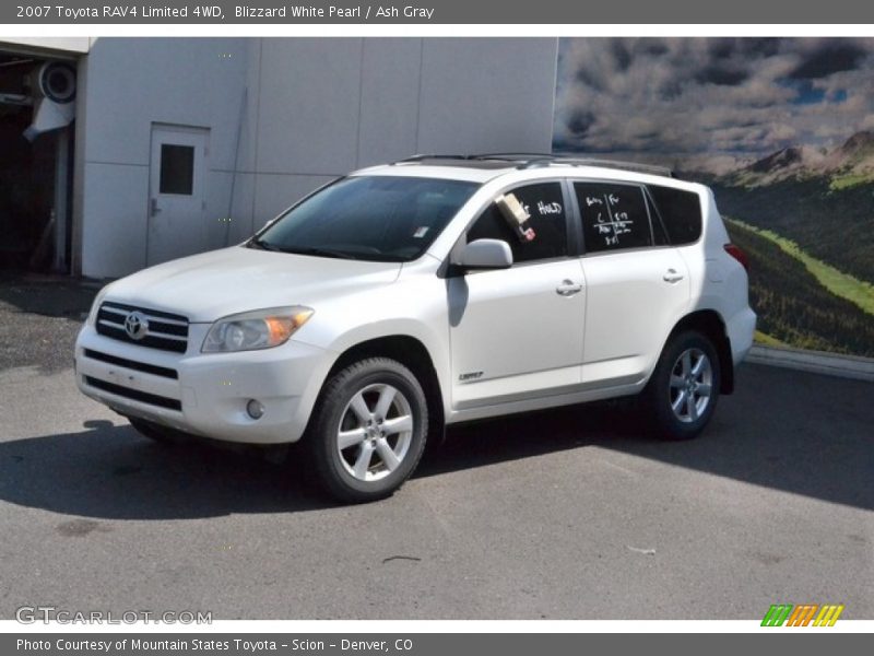 Blizzard White Pearl / Ash Gray 2007 Toyota RAV4 Limited 4WD