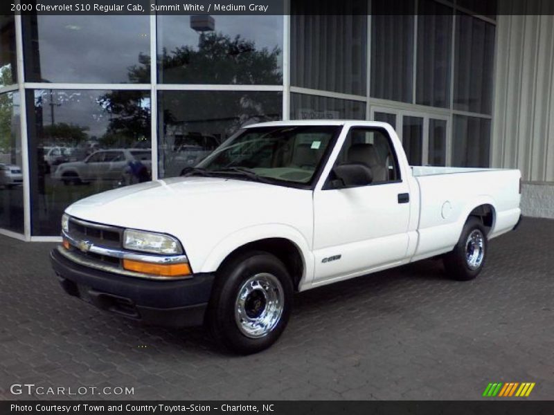Summit White / Medium Gray 2000 Chevrolet S10 Regular Cab