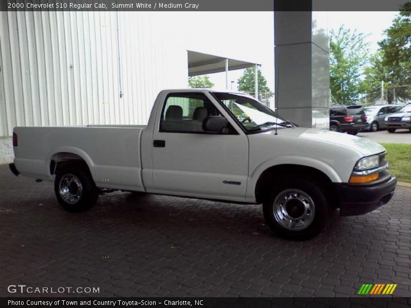 Summit White / Medium Gray 2000 Chevrolet S10 Regular Cab