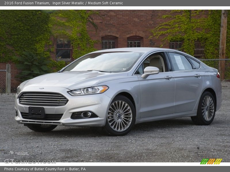 Ingot Silver Metallic / Medium Soft Ceramic 2016 Ford Fusion Titanium