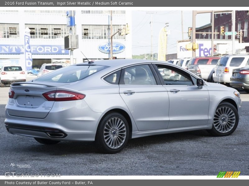 Ingot Silver Metallic / Medium Soft Ceramic 2016 Ford Fusion Titanium