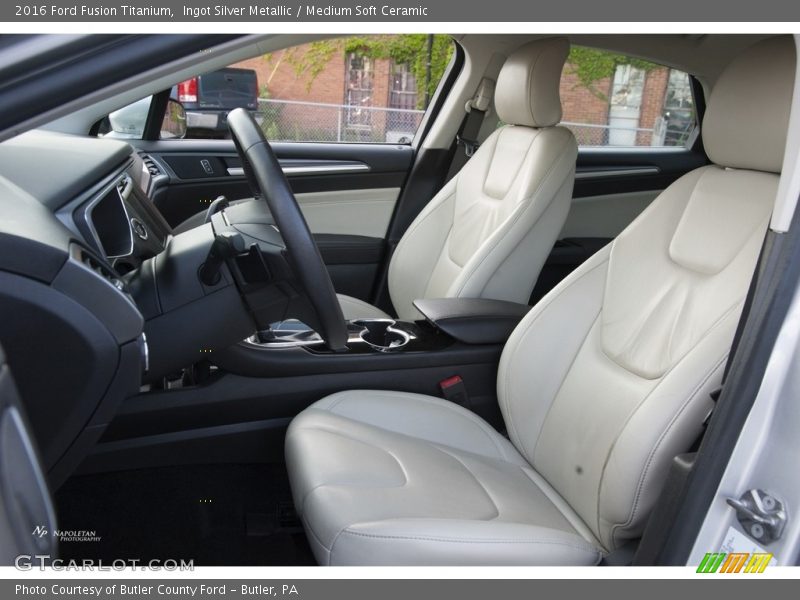 Ingot Silver Metallic / Medium Soft Ceramic 2016 Ford Fusion Titanium