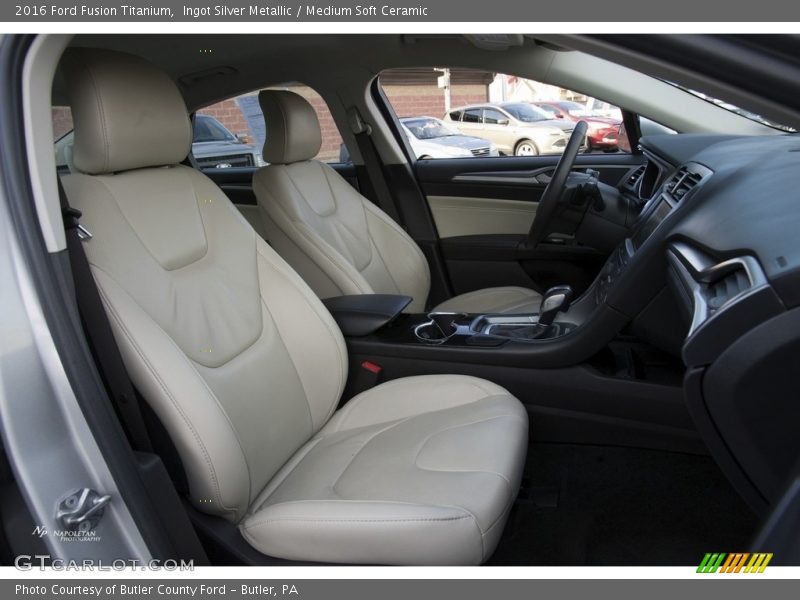 Ingot Silver Metallic / Medium Soft Ceramic 2016 Ford Fusion Titanium
