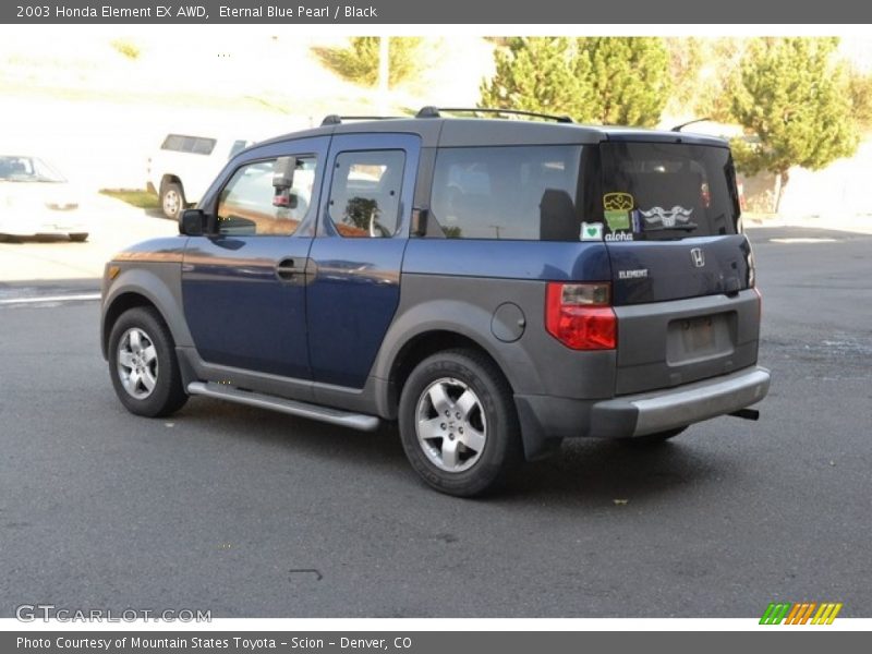Eternal Blue Pearl / Black 2003 Honda Element EX AWD