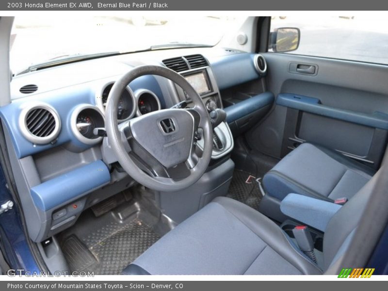 Eternal Blue Pearl / Black 2003 Honda Element EX AWD