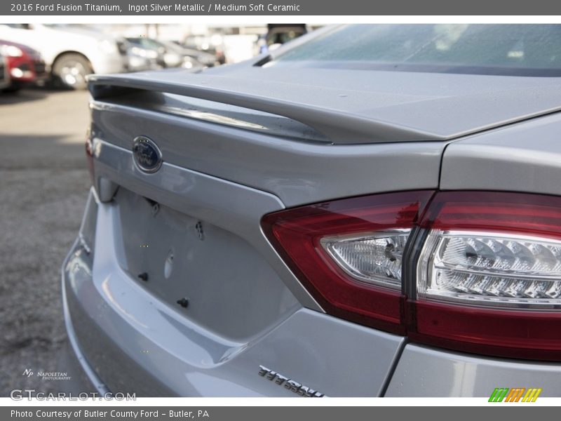 Ingot Silver Metallic / Medium Soft Ceramic 2016 Ford Fusion Titanium