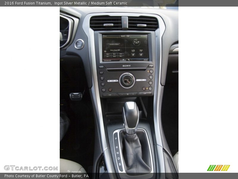 Ingot Silver Metallic / Medium Soft Ceramic 2016 Ford Fusion Titanium