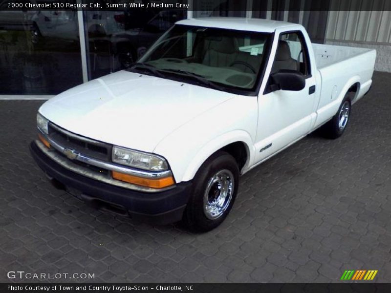 Summit White / Medium Gray 2000 Chevrolet S10 Regular Cab