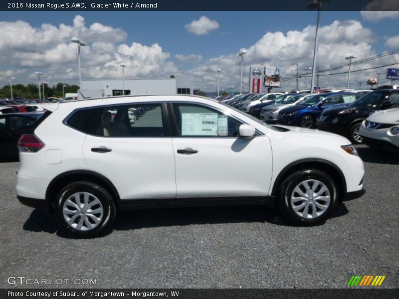 Glacier White / Almond 2016 Nissan Rogue S AWD