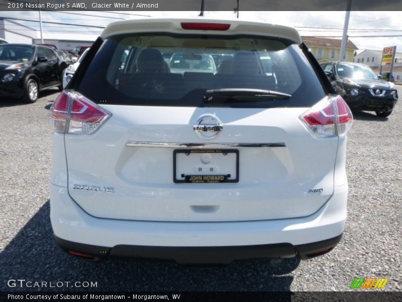 Glacier White / Almond 2016 Nissan Rogue S AWD