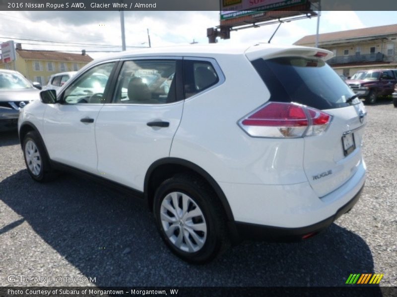 Glacier White / Almond 2016 Nissan Rogue S AWD