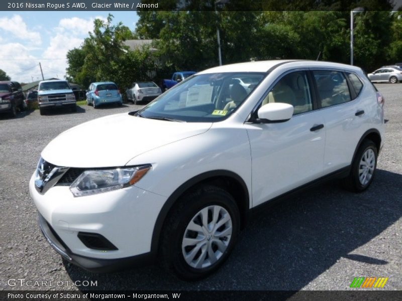 Glacier White / Almond 2016 Nissan Rogue S AWD