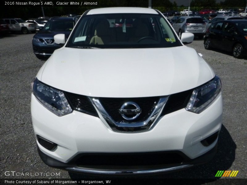 Glacier White / Almond 2016 Nissan Rogue S AWD
