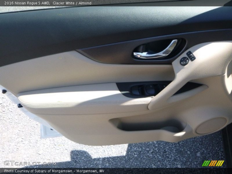 Glacier White / Almond 2016 Nissan Rogue S AWD
