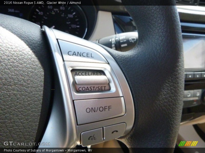 Glacier White / Almond 2016 Nissan Rogue S AWD