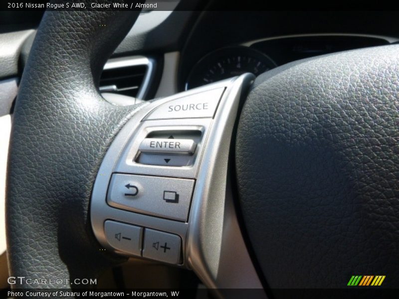 Glacier White / Almond 2016 Nissan Rogue S AWD