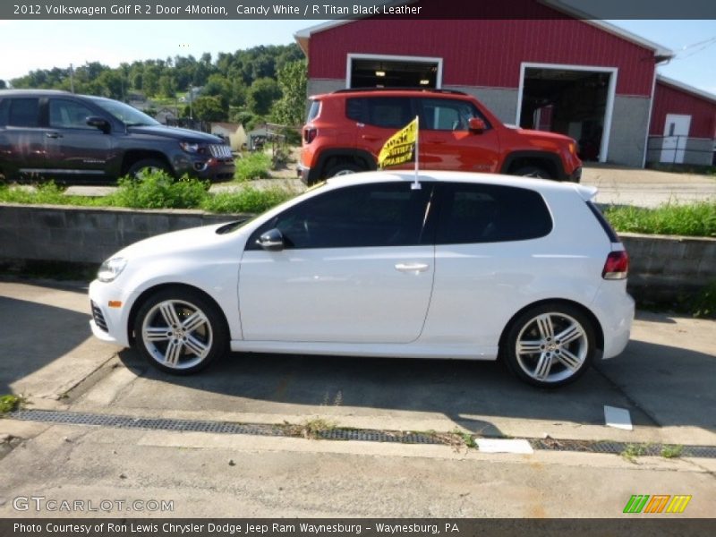 Candy White / R Titan Black Leather 2012 Volkswagen Golf R 2 Door 4Motion