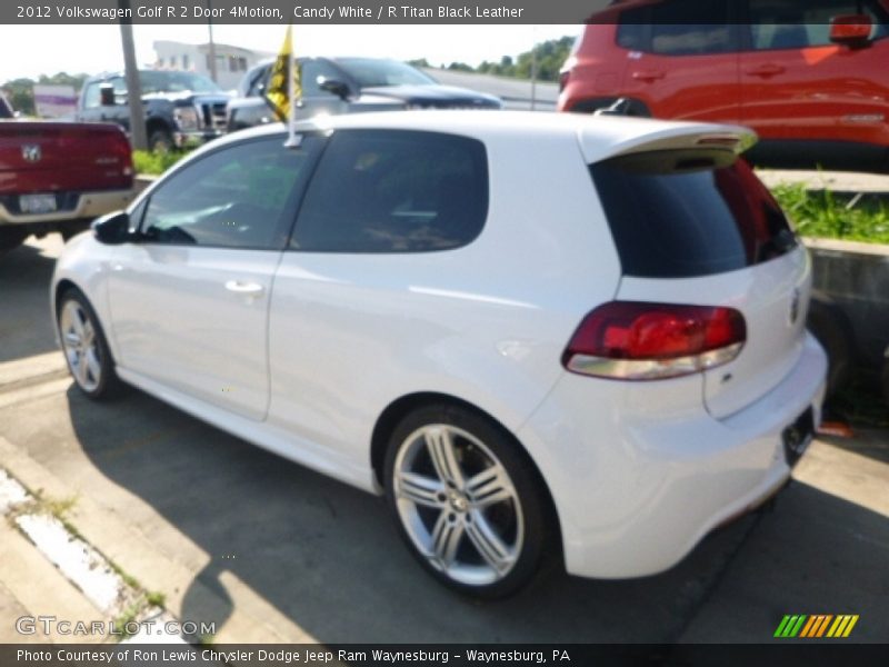 Candy White / R Titan Black Leather 2012 Volkswagen Golf R 2 Door 4Motion