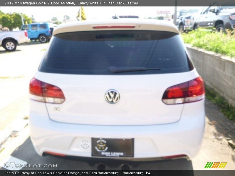 Candy White / R Titan Black Leather 2012 Volkswagen Golf R 2 Door 4Motion
