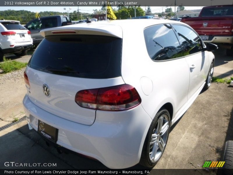 Candy White / R Titan Black Leather 2012 Volkswagen Golf R 2 Door 4Motion