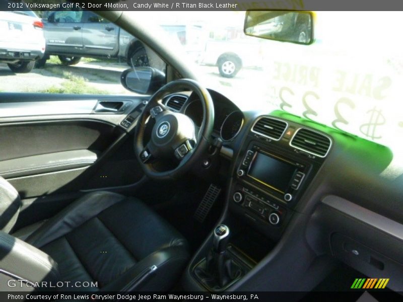 Candy White / R Titan Black Leather 2012 Volkswagen Golf R 2 Door 4Motion