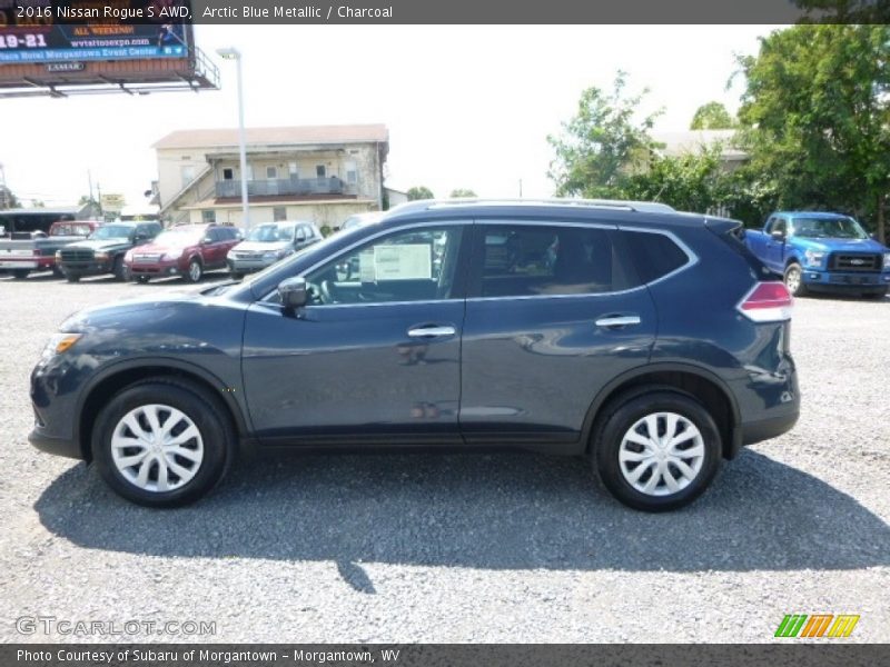 Arctic Blue Metallic / Charcoal 2016 Nissan Rogue S AWD