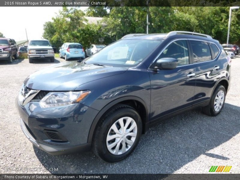 Arctic Blue Metallic / Charcoal 2016 Nissan Rogue S AWD