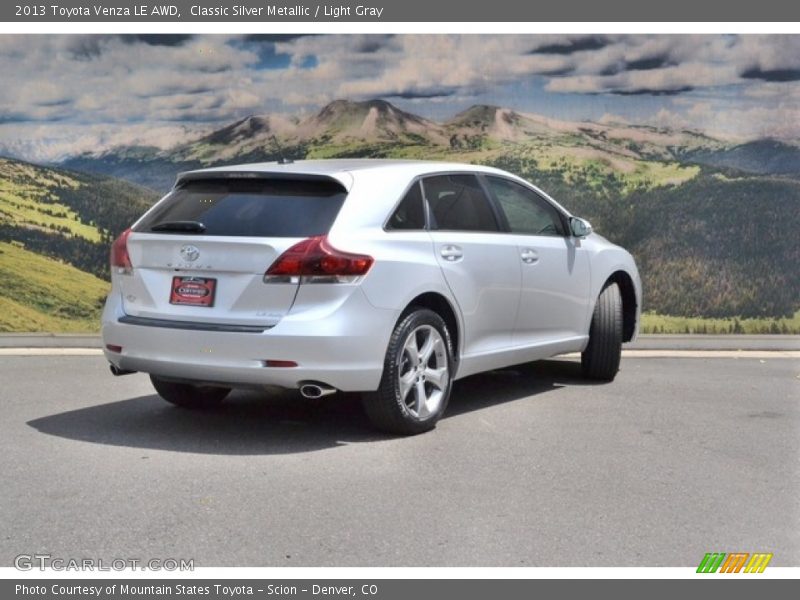 Classic Silver Metallic / Light Gray 2013 Toyota Venza LE AWD