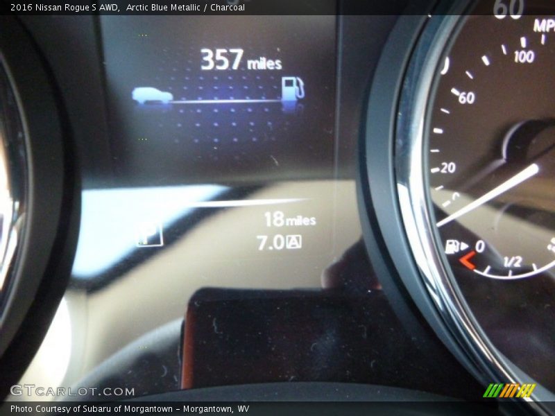 Arctic Blue Metallic / Charcoal 2016 Nissan Rogue S AWD