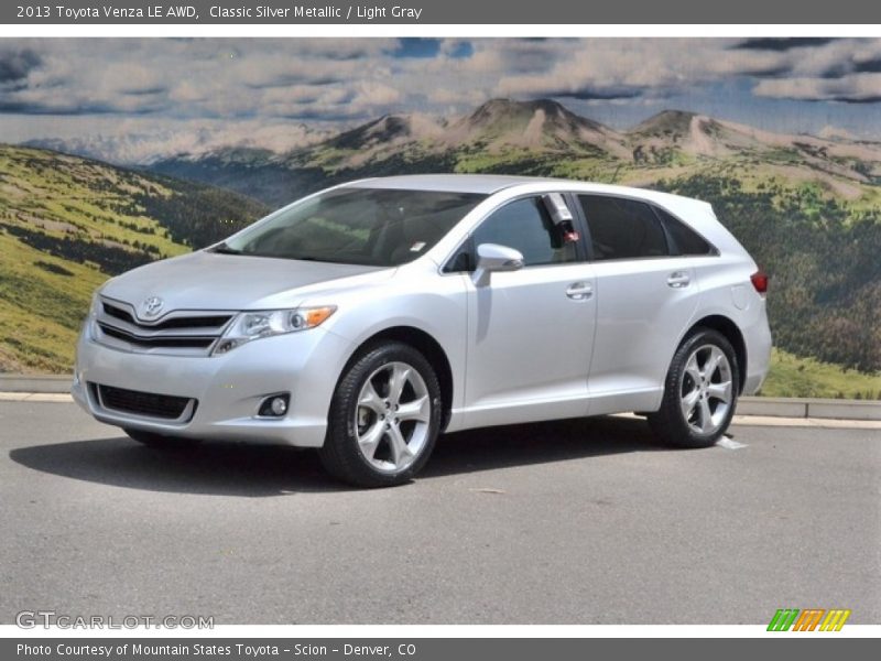 Classic Silver Metallic / Light Gray 2013 Toyota Venza LE AWD