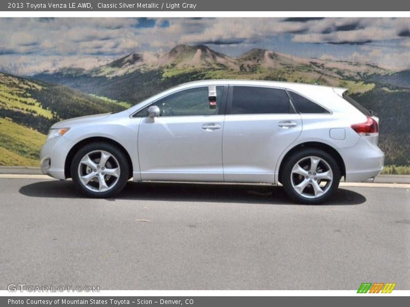 Classic Silver Metallic / Light Gray 2013 Toyota Venza LE AWD