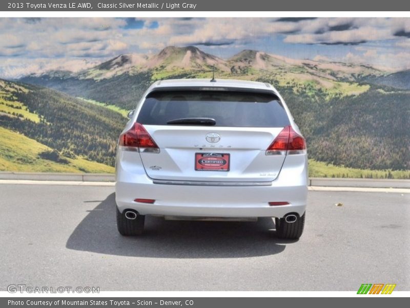 Classic Silver Metallic / Light Gray 2013 Toyota Venza LE AWD