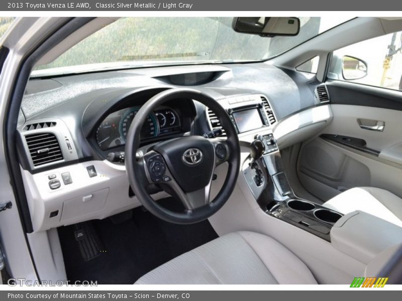 Classic Silver Metallic / Light Gray 2013 Toyota Venza LE AWD