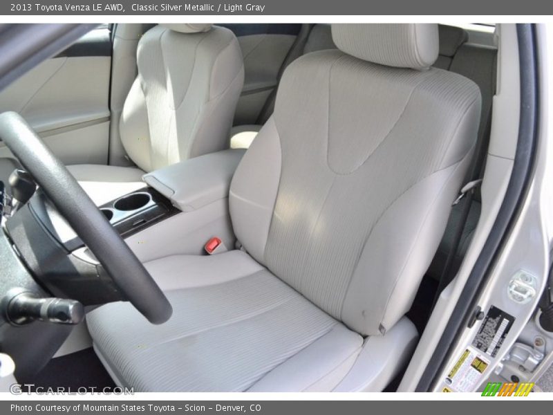 Classic Silver Metallic / Light Gray 2013 Toyota Venza LE AWD