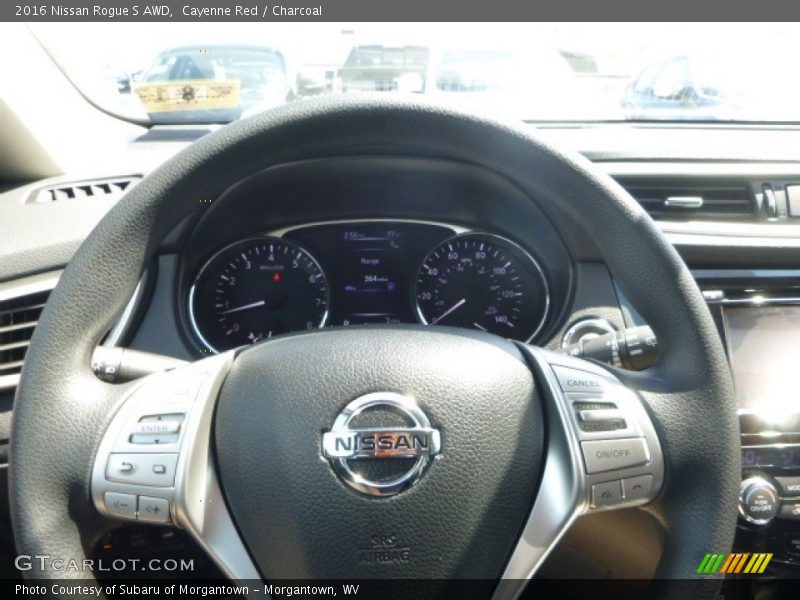 Cayenne Red / Charcoal 2016 Nissan Rogue S AWD